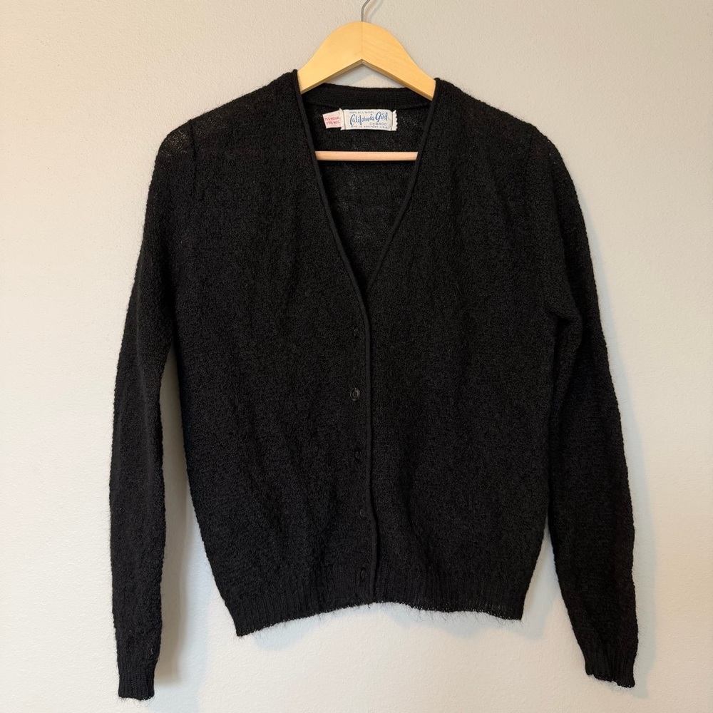 Vtg California Girl Wool Cardigan